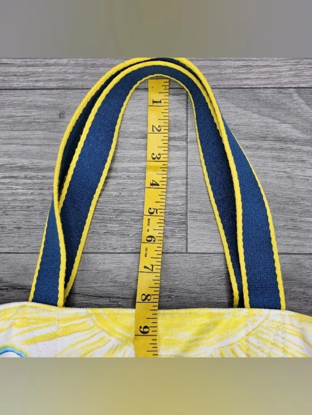 V- Cay Nautical Cotton Illustrated Canvas Tote